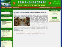 Tablet Screenshot of bio-forme.fr